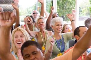 hands raised for spa and salon blog posts